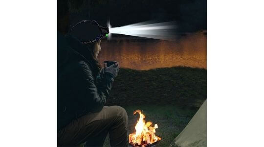 linterna frontal led recargable potente