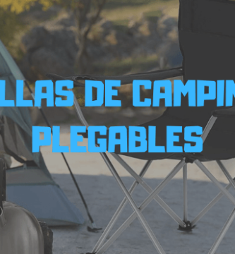 mesa con sillas camping