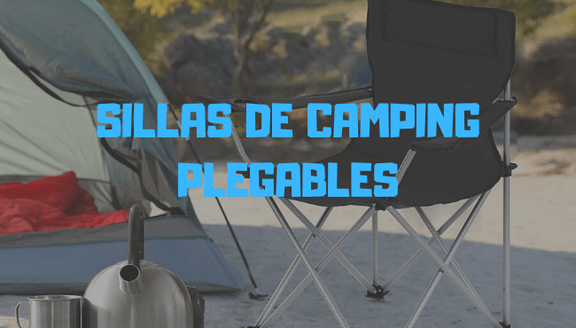 mesa con sillas camping
